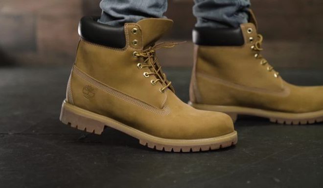 timberland on feet