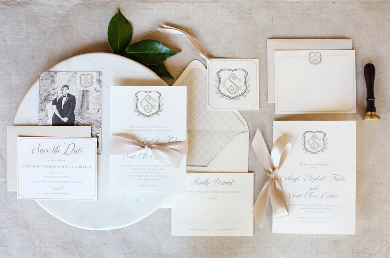 Wedding Invitations and Stationaries in Black and White
